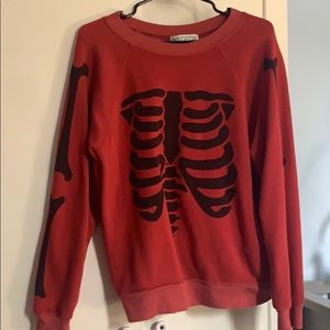 Wildfox skeleton sweater